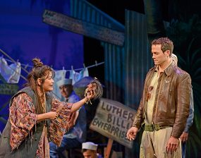 Jodi Kimura and Patrick Cummings as Bloody Mary and Cable, South Pacific, Musical Theatre West