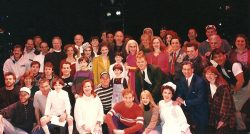 Pete Townshend with the company of THE WHO’S TOMMY National Tour, 1994.